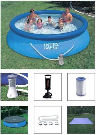 Piscina Intex 5621 L + Bomba Filtrante 110v + Bomba de Inflar + Capa + Forro é boa?