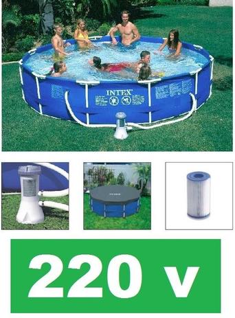 Piscina Intex 6503 L Estrutural com Bomba Filtrante 2006 LH 220v e CAPA Menor preço em Piscina Intex 6503 L Estrutural com Bomba Filtrante 2006 LH 220v e CAPA