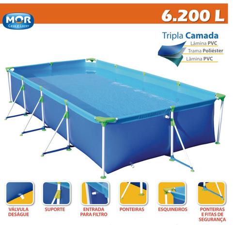 Piscina Premium 6200 Litros Retangular Estruturada - Mor é boa?