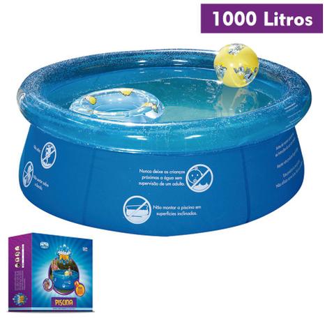 Piscina Splash Fun 1000 Litros Inflável Circular - Mor Menor preço em Piscina Splash Fun 1000 Litros Inflável Circular - Mor
