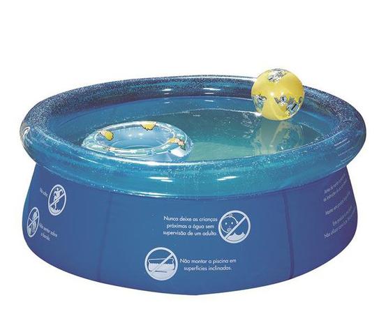 Piscina Splash Fun 1000 litros MOR 1,65m ø - Borda Inflável Menor preço em Piscina Splash Fun 1000 litros MOR 1,65m ø - Borda Inflável