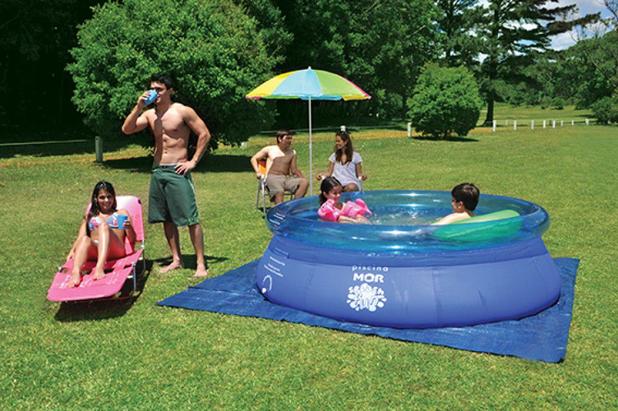 Piscina Splash Fun Ø2,40m x 63cm - 2400l - Mor Menor preço em Piscina Splash Fun Ø2,40m x 63cm - 2400l - Mor