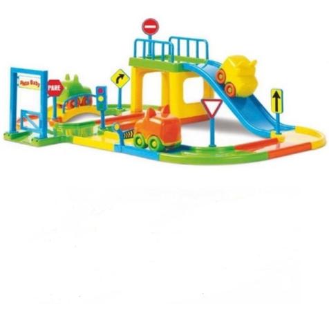 Pista De Corrida De Brinquedo Educativo Baby Animal C/ 2 Carrinhos - DivPlast - BEE TOYS Menor preço em Pista De Corrida De Brinquedo Educativo Baby Animal C/ 2 Carrinhos - DivPlast - BEE TOYS