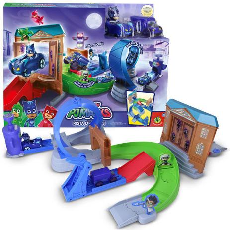 Pista De Rivais Com Manobras Pj Masks Menino Gato Dtc 4667 Menor preço em Pista De Rivais Com Manobras Pj Masks Menino Gato Dtc 4667