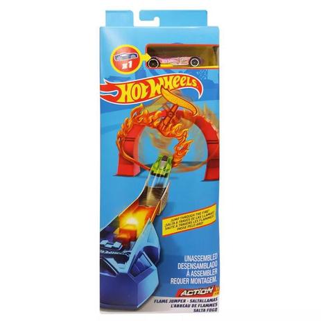 Pista e Veículo - Hot Wheels - Track Builder - Salto Fogo - Mattel é boa?