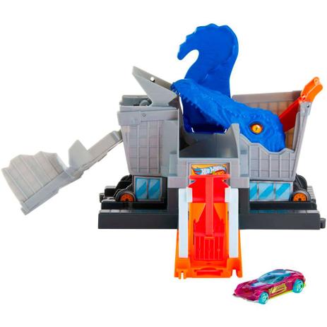 Pista Hot Wheels - Ataque do T - Rex na Mercearia - Mattel Menor preço em Pista Hot Wheels - Ataque do T - Rex na Mercearia - Mattel