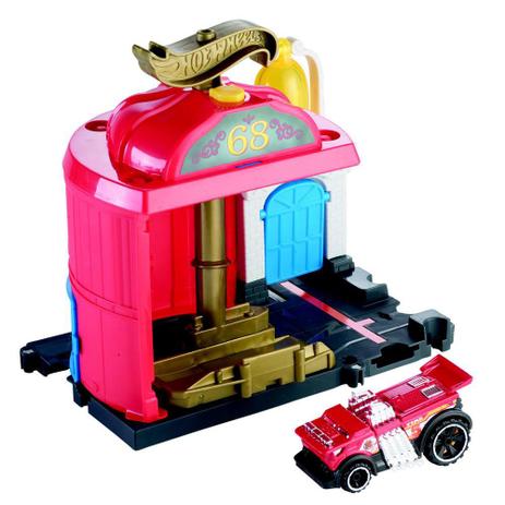 Pista Hot Wheels - City Downtown - Fire Station Spinout - Mattel Menor preço em Pista Hot Wheels - City Downtown - Fire Station Spinout - Mattel