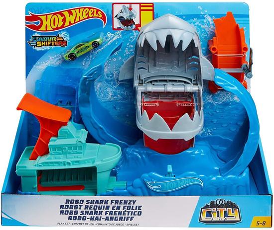 Pista hot wheels tubarão robô Outlet