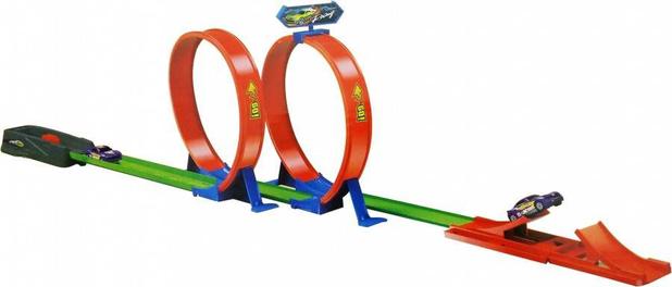 Pista de Carrinhos com Looping Speedster com 4 carrinhos Polibrinq