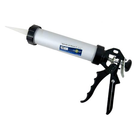 Pistola Aplicador Silicone Tubular Alumínio 9 Profissional (E) - Brasfort Menor preço em Pistola Aplicador Silicone Tubular Alumínio 9 Profissional (E) - Brasfort