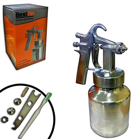 Pistola de aluminio para pintura de baixa pressao 1l 28x17,5cm na caixa - Rio chens é boa?
