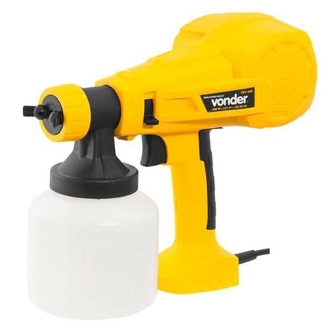 Pistola de Pintura e Pulverizadora Elétrica 400W PEV400 VONDER Menor preço em Pistola de Pintura e Pulverizadora Elétrica 400W PEV400 VONDER