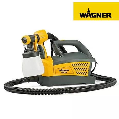 Pistola de Pintura Pulverizadora Elétrica W670 WAGNER Menor preço em Pistola de Pintura Pulverizadora Elétrica W670 WAGNER