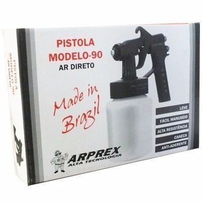 Pistola Pintura Ar Direto - Arprex Mod.90 Menor preço em Pistola Pintura Ar Direto - Arprex Mod.90