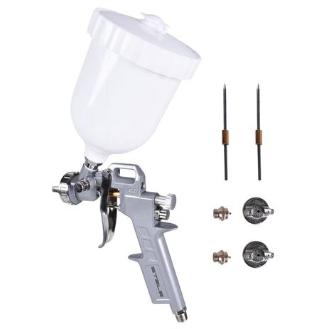 Pistola pintura por gravidade 600 ml 3 bicos stels - 5731455 Menor preço em Pistola pintura por gravidade 600 ml 3 bicos stels - 5731455