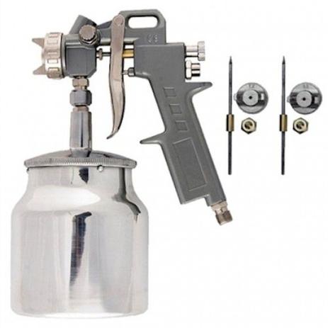 Pistola Pneumática para Pintura com Tanque Baixo 750ml - Stels Menor preço em Pistola Pneumática para Pintura com Tanque Baixo 750ml - Stels