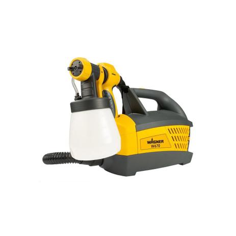 Pistola Pulverizadora Elétrica 95w 110v W670 Preto E Amarelo - Wagner Menor preço em Pistola Pulverizadora Elétrica 95w 110v W670 Preto E Amarelo - Wagner