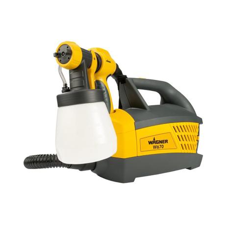 Pistola Pulverizadora Elétrica 95w 220v W670 Preto E Amarelo - Wagner Menor preço em Pistola Pulverizadora Elétrica 95w 220v W670 Preto E Amarelo - Wagner
