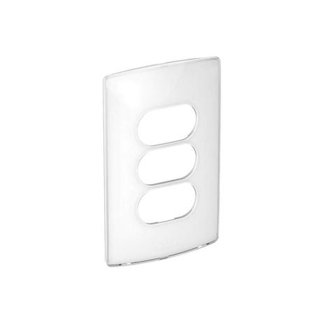 Placa 3 Postos Separados 4x2 Nereya Gloss Sugar - Pial legrand Menor preço em Placa 3 Postos Separados 4x2 Nereya Gloss Sugar - Pial legrand