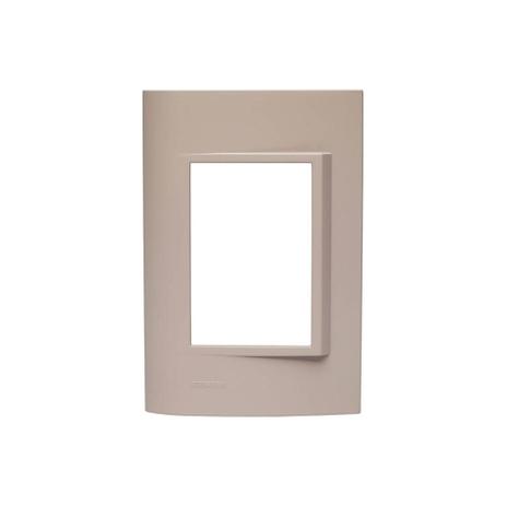 Placa 4''X2'' para 3 Módulos Vivace Argila - Siemens Menor preço em Placa 4''X2'' para 3 Módulos Vivace Argila - Siemens