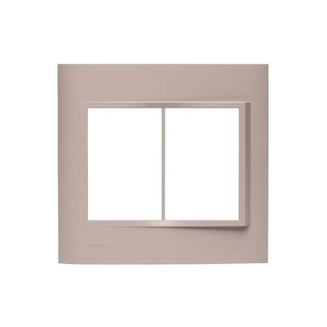 Placa 4''X4'' para 6 Módulos Vivace Argila - Siemens Menor preço em Placa 4''X4'' para 6 Módulos Vivace Argila - Siemens