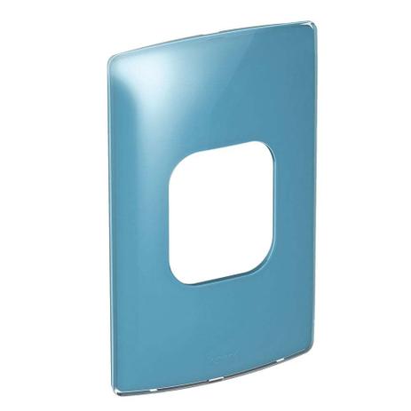Placa 4x2 2 postos juntos Nereya blueberry gloss Pial Menor preço em Placa 4x2 2 postos juntos Nereya blueberry gloss Pial