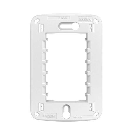 Placa 4X2 cega Miluz com suporte branca Schneider Menor preço em Placa 4X2 cega Miluz com suporte branca Schneider