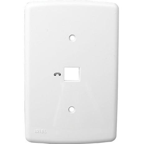 Placa 4x2 - p/tomada telefone rj11 - duale - Iriel Menor preço em Placa 4x2 - p/tomada telefone rj11 - duale - Iriel