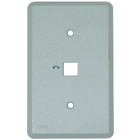 Placa 4x2 - p/tomada telefone rj11 - iriel Menor preço em Placa 4x2 - p/tomada telefone rj11 - iriel