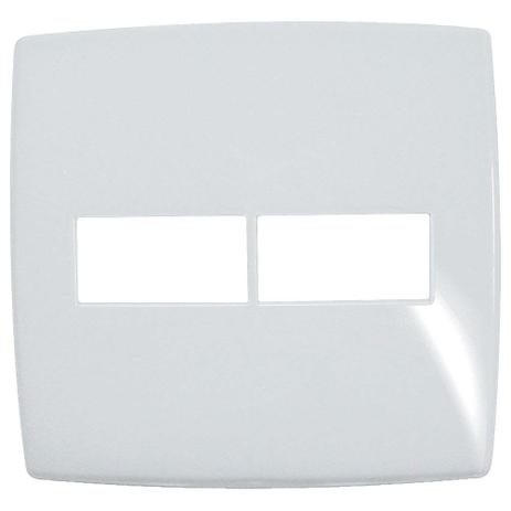 Placa 4x4 1 1 posto horizontal branco gloss Pialplus Pial Menor preço em Placa 4x4 1 1 posto horizontal branco gloss Pialplus Pial