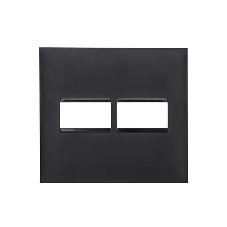 Placa 4x4 1+1 Posto Plusmais Preta - Pial legrand Menor preço em Placa 4x4 1+1 Posto Plusmais Preta - Pial legrand