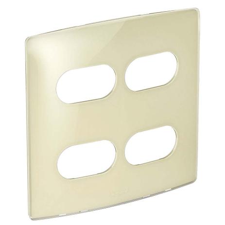 Placa 4x4 2 postos 2 postos separados quinoa gloss Nereya Pial Menor preço em Placa 4x4 2 postos 2 postos separados quinoa gloss Nereya Pial