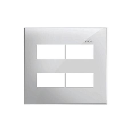 Menor preço em Placa 4x4 4 Postos Separados Simon 35 Branco