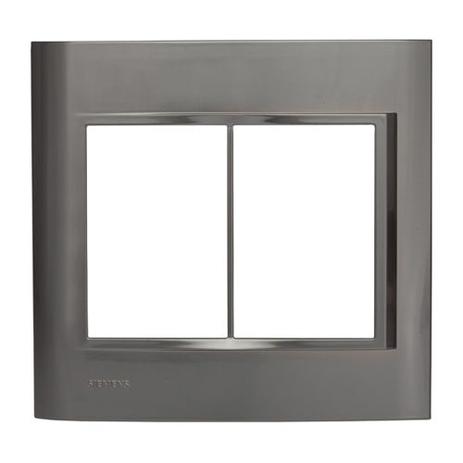 Placa 4x4 - 6 módulos - onix - vivace - Iriel Menor preço em Placa 4x4 - 6 módulos - onix - vivace - Iriel