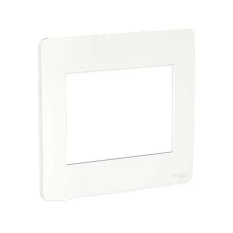Placa 4X4 6 postos branca Schneider Menor preço em Placa 4X4 6 postos branca Schneider