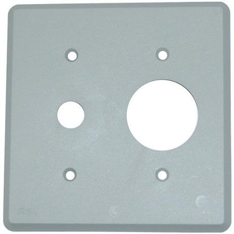 Placa 4x4 - p/1 funcao redonda c/furo - iriel Menor preço em Placa 4x4 - p/1 funcao redonda c/furo - iriel