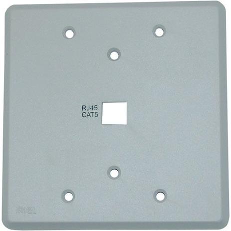 Placa 4x4 - p/1tomada rj45 - iriel Menor preço em Placa 4x4 - p/1tomada rj45 - iriel