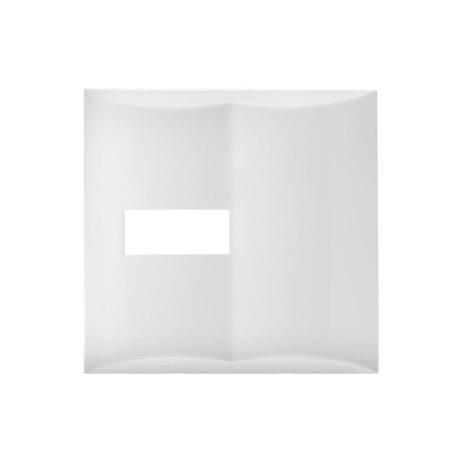 Placa 4x4 para 1 Módulo + Pré Corte Branco Brava - Iriel Menor preço em Placa 4x4 para 1 Módulo + Pré Corte Branco Brava - Iriel