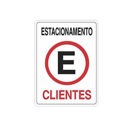 Placa Advertência Estacionamento Cliente Unidade - Acesso Placas Menor preço em Placa Advertência Estacionamento Cliente Unidade - Acesso Placas