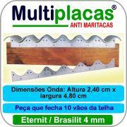 Placa Anti Maritacas Amianto 4 mm 1 metro Kit 24 peças - Multicap placas Menor preço em Placa Anti Maritacas Amianto 4 mm 1 metro Kit 24 peças - Multicap placas
