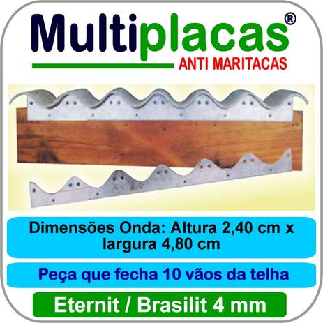 Placa Anti Maritacas Regua Amianto 4 mm 1 metro - Multicap placas Menor preço em Placa Anti Maritacas Regua Amianto 4 mm 1 metro - Multicap placas