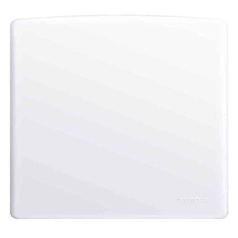 Placa cega 4x4 com suporte branco Siena Alumbra Menor preço em Placa cega 4x4 com suporte branco Siena Alumbra