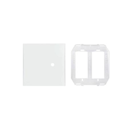 Placa Cega com Suporte 4x4 com Furo Imperia Branca - Iriel Menor preço em Placa Cega com Suporte 4x4 com Furo Imperia Branca - Iriel