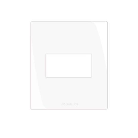Placa com suporte para móveis Pró 1 módulo branca 85075 Alumbra Menor preço em Placa com suporte para móveis Pró 1 módulo branca 85075 Alumbra