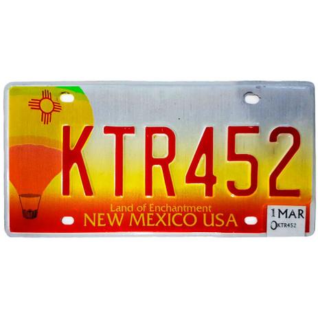 Placa De Carro De Metal Importada Ktr452 New Mexico - Versare anos dourados Menor preço em Placa De Carro De Metal Importada Ktr452 New Mexico - Versare anos dourados