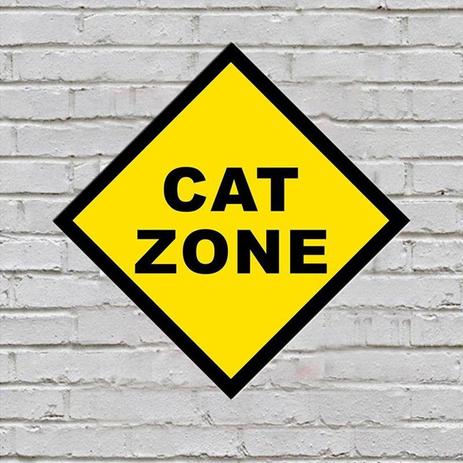 Placa de Parede Decorativa: Cat Zone - ShopB - Nc games Menor preço em Placa de Parede Decorativa: Cat Zone - ShopB - Nc games