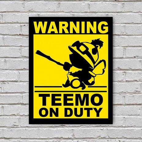 Placa de Parede Decorativa: Teemo On Duty - ShopB - Nc games Menor preço em Placa de Parede Decorativa: Teemo On Duty - ShopB - Nc games