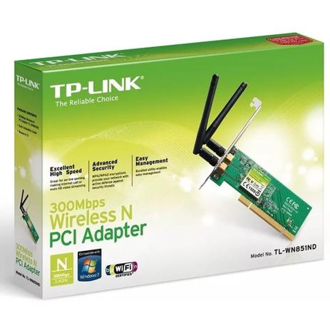 Placa de Rede Tp-link Wireless Adaptador 300mb Pci - Tl-wn851nd Menor preço em Placa de Rede Tp-link Wireless Adaptador 300mb Pci - Tl-wn851nd