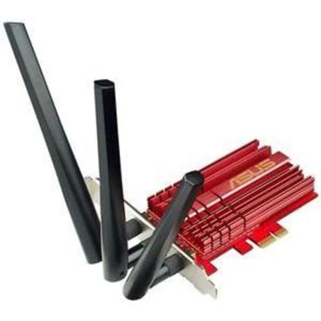 Placa de Rede - Wireless - PCI-E - Asus Dual-Band AC1900 - PCE-AC68 Menor preço em Placa de Rede - Wireless - PCI-E - Asus Dual-Band AC1900 - PCE-AC68
