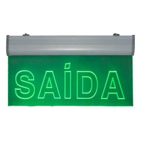 Placa de Sinalização para Saída de LED AC-15 110V - Unik iluminação Menor preço em Placa de Sinalização para Saída de LED AC-15 110V - Unik iluminação